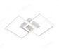 650x425 Aluminum Profile White Ceiling Light