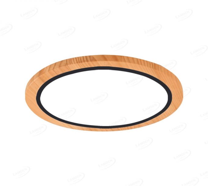 410mm Diameter Round FSC Wood Frame LED Ceiling Light