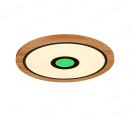 410mm Diameter RGB in Centre Round FSC Wood Frame LED Ceiling Light 90005