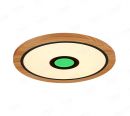 510mm Diameter RGB in Centre Round FSC Wood Frame LED Ceiling Light