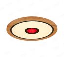 510mm Diameter RGB in Centre Round FSC Wood Frame LED Ceiling Light