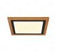 300x300mm Square FSC Wood Frame LED Ceiling Light