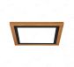 300x300mm Square FSC Wood Frame LED Ceiling Light