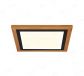 300x300mm Square FSC Wood Frame LED Ceiling Light