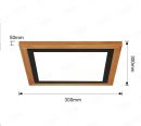 300x300mm Square FSC Wood Frame LED Ceiling Light