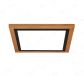 400x400mm Square FSC Wood Frame LED Ceiling Light