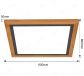 600x600mm Square FSC Wood Frame LED Ceiling Light