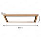 800x400mm Rectangle FSC Wood Frame LED Ceiling Light