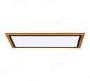 1000x250mm Rectangle FSC Wood Frame LED Ceiling Light