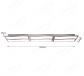 Four Head Wave Design Nickel CCT LED Ceiling Light 70021