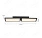 Two Head Rectangle Color Changing LED Panel Ceiling Light 70027