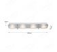 680x140mm LED Integrated LED Wall Lamp Ceiling light with Four Head 70067