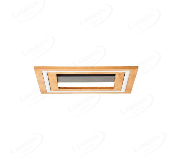 350x350mm LED Frame Light with Wood Board Decoration Ceiling Light 70078