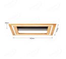 450x450mm LED Frame Light with Wood Board Decoration Ceiling Light 70079