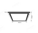 600x600mm Square Nickel Finished CCT+RGB LED Panel Light 60001