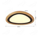 425x385mm Big Stone  FSC Wood Decoration LED Ceiling Light 90022