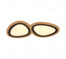 784x418mm Big Stone Two Head FSC Wood Decoration LED Ceiling Light 90023