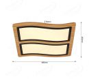 460x460mm Wave Shape FSC Wood Decoration LED Ceiling Light 90026