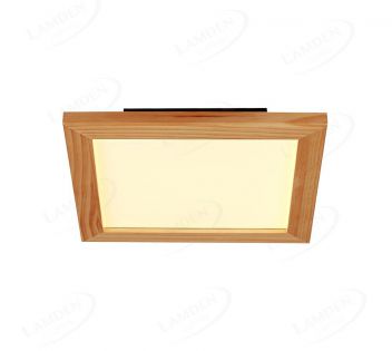 280x280mm pine wood led ceiling light