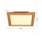 Square 280x280mm FSC Pine Wood Indoor LED Ceiling Light 90030