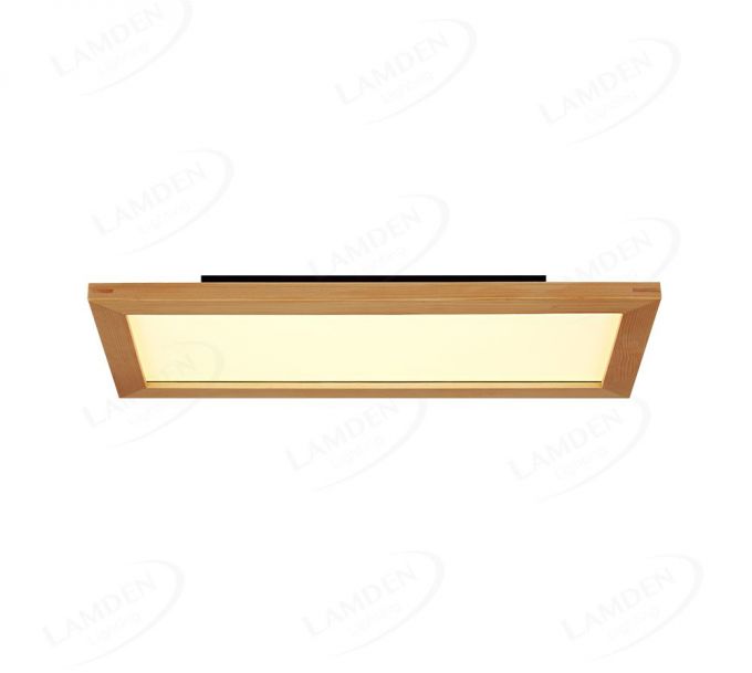 Rectangle 480x230mm FSC Pine Wood Indoor LED Ceiling Light 90033