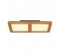 430x430mm Square Circle FSC Pine Wood Indoor LED Ceiling Light 90037