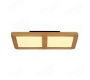 430x430mm Square Circle FSC Pine Wood Indoor LED Ceiling Light 90037