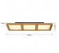 630x230mm Square Circle FSC Pine Wood Indoor LED Ceiling Light 90038