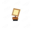 130x130mm FSC Wood Square Single Head Spotlights 90055