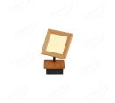 130x130mm FSC Wood Square Single Head Spotlights 90055