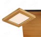 440x440mm FSC Wood Square Four Head Spotlights 90060