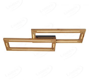 1060x335mm Double Frameless Wood  Ceiling Light