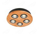 Diameter 330mm FSC Wood Five Head LED Integrated Ceiling Light 90076