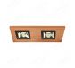 310x150mm FSC Wood Two Head Square LED Integrated Ceiling Light 90078