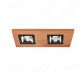 310x150mm FSC Wood Two Head Square LED Integrated Ceiling Light 90078