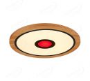 600mm Diameter RGB in Centre Round FSC Wood Frame LED Ceiling Light 90006