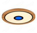 800mm Diameter RGB in Centre Round FSC Wood Frame LED Ceiling Light 90008