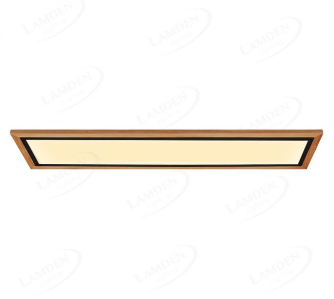 1200x300mm Rectangle FSC Wood Frame LED Ceiling Light 90014